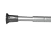 Croydex Ad102000 Shower Curtain Rod Silv 8Ft6in