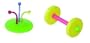 JW Pet Company Insight Foot Toy Flower And Roller Small Bird Toy Assorted Colors