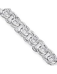 Sterling Silver Charm Bracelet QDH100-8"