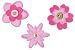 Sizzix - Sizzlits Die - Celebrations Collection - Die Cutting Template - Medium - 3 Pack - Flower Layers Set Number 3, BRAND NEW