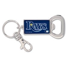 TAMPA BAY RAYS OFFICIAL LOGO BOTTLE OPENER KEY RING