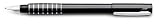 Lamy Accent Black Brilliant Finish Rhodium Rings Grip Broad Point Fountain Pen - L98-LDB