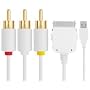 Composite Av Cable + USB for Iphone 3g( (Work with Firmware Version 2.2) 2g Ipod Nano 3g /4g Ipod Touch 1g 2g Classic