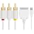 Composite Av Cable + USB for Iphone 3g( (Work with Firmware Version 2.2) 2g Ipod Nano 3g /4g Ipod Touch 1g 2g Classic