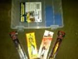 Fishing Kit 3 - Flambeau Tackle Box, 2 Rapala Minnow Rap, Bandit Crankbait, Strike King Pro-model Crankbait
