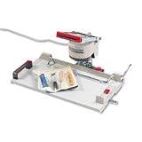 PRE101 Electric Paper Drill, 1 capacity, Sharpener, Lubricant, Tool Bag, Gray