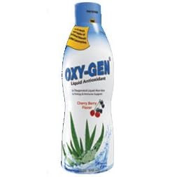 OXY-GEN Energy & Immune Support Oxygenated Liquid Aloe Vera Supplement (Cherry Berry) ( Eight Pack)
