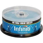 Infiniti Samurai 52x CD-R 80 min Azure Blue (25pk)