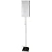 Best Value Price Quality Looking - 60" Yoko Contemporary Japanese Steel & Paper Floor Lamp - Silver