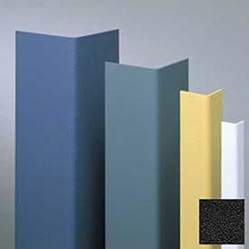 Surface Mounted Corner Guard, 90, 1-1/2" Wings, 8'H, Black, Vinyl W/Tape