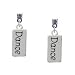 "Dance" Clear Swarovski Post Charm Earrings [Jewelry]