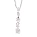 Rhodium Plated Slide with Graduated Square CZs