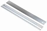 Produkt-Bild: Lineale (stabile Ausf&uuml;hrung) L&auml;nge:50cm Beschreibung:Aluminiumlineal mit gummierter R&uuml;ckseite