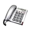 Audioline BigTel 48 Telefon große Tasten und augenfreundlichem Display silber