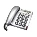 Audioline BigTel 48 Telefon gro�e Tasten und augenfreundlichem Display silber