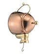 Handcrafted Polished Copper "Teapot" Rain Chain Leader