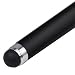 2 x Universal 'High Quality' Capacitive Stylus Pen For iPad 1, 2 & 3, All Amazon Kindle Models, iPhone (4) 4s, HTC, Tablet PC, Asus Tablets, Advent, Samsung Galaxy (S2) S3, Mobile Phones, PC, Blackberry Playbook & Phones, Android And All 0ther Capacitive Screens Devices Universal Stylus Touchscreen pen with STRAP 'Black, Silver' - iZKA™ One Stop Shop For All Your Accessory Needs