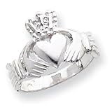 Sterling Silver Claddagh Ring - Size 6