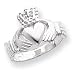 Sterling Silver Claddagh Ring - Size 6