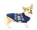 Dog Sweater - Blue Snowflake Dog Sweater - Small