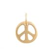 Small Peace Sign Pendant or Charm in Gold Vermeil, #8185