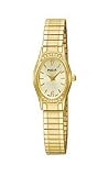 Pulsar Crystal Expansion Band Small Gold Dial Women's Watch #PEGE42