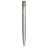 Parker Latitude Fine Writing Fine Ball Point Pen, 1 Black Ink, Stainless Steel Barrel Pen(61949)