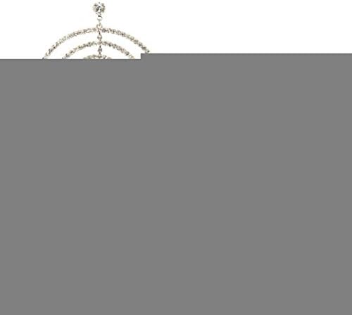 CSG Stainless steel Exquisite Crystal Luxurious Rhinestone Large Circle Round Shape Dangle Earrings