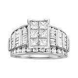 3 ct. tw. Diamond Centerpiece Engagement Ring in 14K White Gold