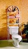 Jensen - Zenith 2501W Freestanding Space Saver Over-the-Toilet Shelving System, White