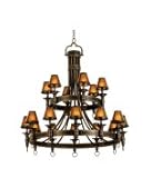 IMAGE OF Kalco 4208TP-S204 Americana 18 Light Large Foyer Chandelier in Tawny Port