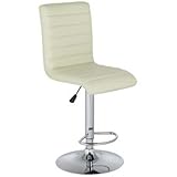 Scribbler Vanilla Adjustable Height Bar or Counter Stool