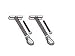Peerless ACC 415 - Metal stud fastener kit (pack of 4 )