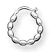 Sterling Silver Polished Twisted Hoop Earrings