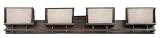 Forecast F4366-20 Buckhead - Four Light Bath Bar, Sorrel Bronze, Etch White Opal