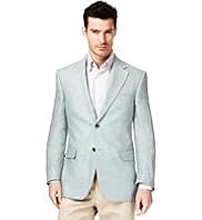 Collezione Pure Linen 2 Button Textured Jacket