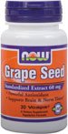 Grape Seed by NOW Foods - Antioxidants (60 mg - 30 Vegetarian Capsules)