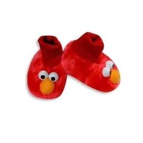 Sesame Street Elmo Cookie Monster Sock-top Slippers Booties- Toddler