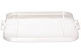 Flat Lid For 40 Gallon Square Rubbermaid Brute Waste Receptacles - White. Package of 4