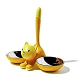 A di Alessi Tigrito Cat Bowl, Yellow