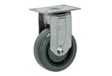 Faultless Stainless Steel Rigid Plate Caster 4 Polyurethane Wheel