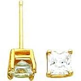 14K Gold Moissanite Earrings