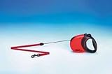 Flexi Comfort Long 1 Lead Red W black Handle 26ft (Catalog Category: Dog Retractable Leads)