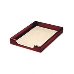 Rolodex 23360 Elegant Warm Metropolitan Look. Desk Tray, Legal, Mahogany