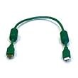 HDMI 1.3a Cable 28AWG - 1.5ft w/Ferrite Cores (Gold Plated Connectors) - GREEN