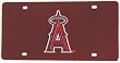 Los Angeles Angels of Anaheim Laser Cut Red License Plate - SET OF 6 - Sports Merchandise