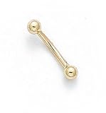 14K EYEBROW BARBELL ES-1332
