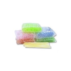 Case - Large Straws Color 7.5" (Flatcut)
