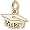Rembrandt Charms 2012 Graduation Cap Charm, 14K Yellow Gold, Engravable