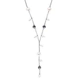9ct White Gold Necklet set with Freshwater Pearl
